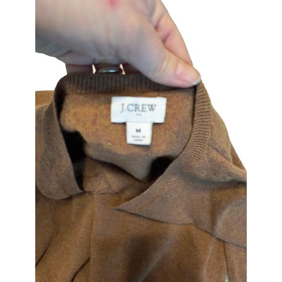 J Crew Reimagined Wool Blend brown Sweater men's Size M - Picture 10 of 10